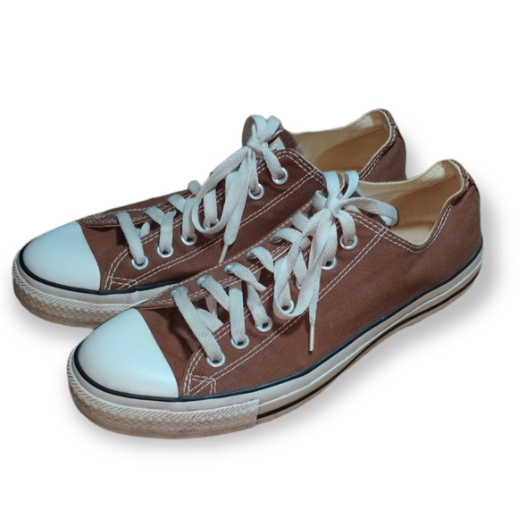 brown converse poshmark